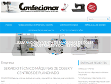 Tablet Screenshot of confecionor.com